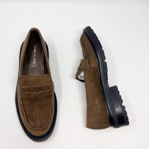 [Kenneth Cole] Tan Suede Slip-On Loafers main image 8